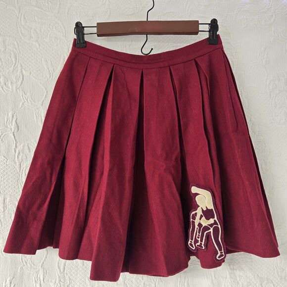 Vintage 60s Wrestling Outfit Patchwork High Waist Sweater Cheerleader Costume - Picture 9 of 14